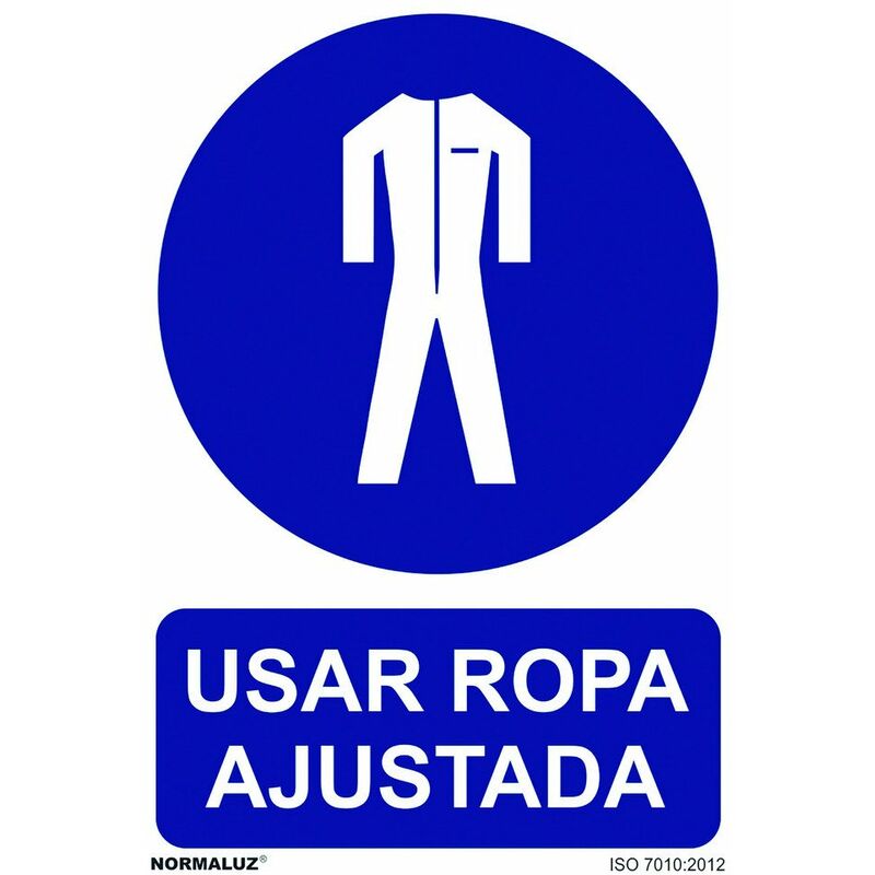 

Señal 210x300mm Pvc Uso Obligatorio Ropa Ajustada Rd20025