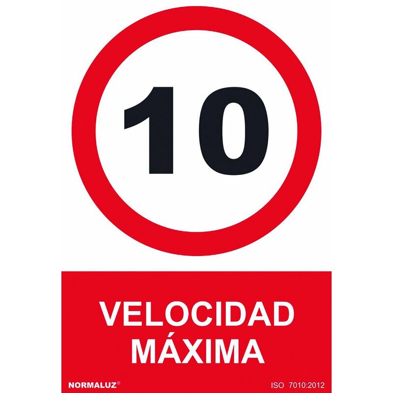 

Normaluz - Señal 210x300mm Pvc Velocidad Máxima 10 Rd40077