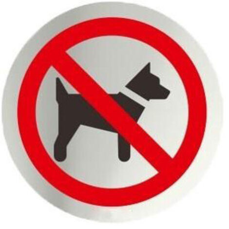 Señal Ø 70Mm Inox Adh Prohibido Perros Rd797024