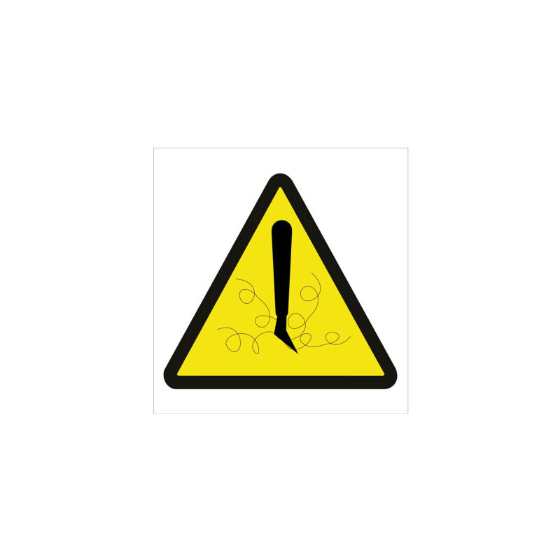 

Señal advertencia solo pictorama - Peligro Cableado | Adhesivo - 148X148 mm