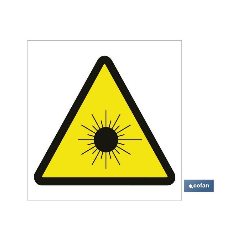 

PLIMPO señal adhesiva 148x148 mm peligro radaciones solares