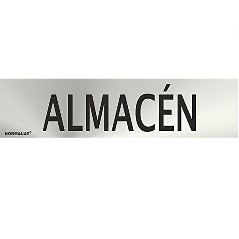 

Señal adhesiva Almacen Acero inoxidable 5x20 cm Gris