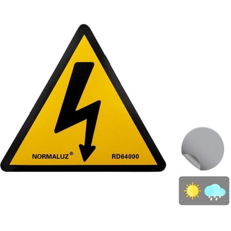 Señal adhesiva riesgo eléctrico