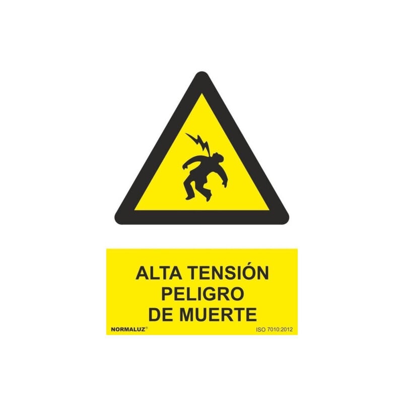 

Señal Alta Tensión Peligro de Muerte Con Tintas UV | 300 x 400 mm - PVC GLASSPACK 0'7 mm
