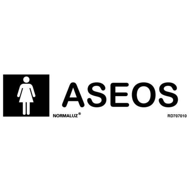 

normaluz señal inox adhesivo aseos señoras 5x20 rd707010 - Mibricotienda