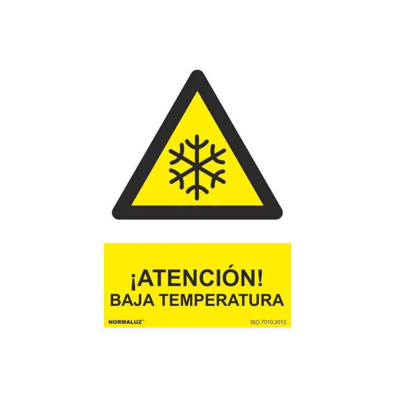 

Señal ¡Atención! Baja Temperatura Con Tintas UV | ALUMINIO 0'5 mm - 300 x 400 mm