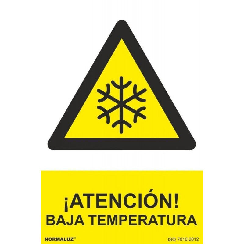 

Señal ¡Atención! Baja Temperatura Con Tintas UV | 210 x 300 mm - ALUMINIO 0'5 mm