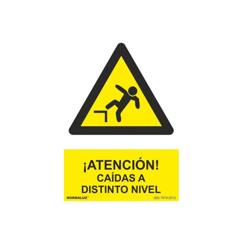 

Señal ¡Atención! Caídas A Distinto Nivel Con Tintas UV | ALUMINIO 0'5 mm - 300 x 400 mm