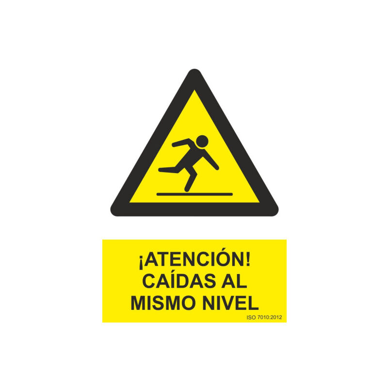 

Señal ¡Atención! Caídas Al Mismo Nivel Con Tintas UV | ADHESIVOS DE VINILO - 150 x 200 mm