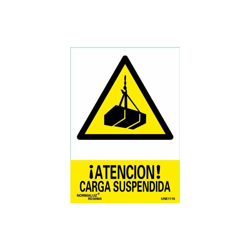 

Forever Print,s.l.(normaluz) - SEÑAL PVC PRECAUCION CARGA SUSPENDIDA 30X40