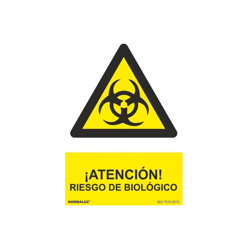 

Señal ¡Atención! Riesgo Biológico Con Tintas UV | 210 x 300 mm - ALUMINIO 0'5 mm