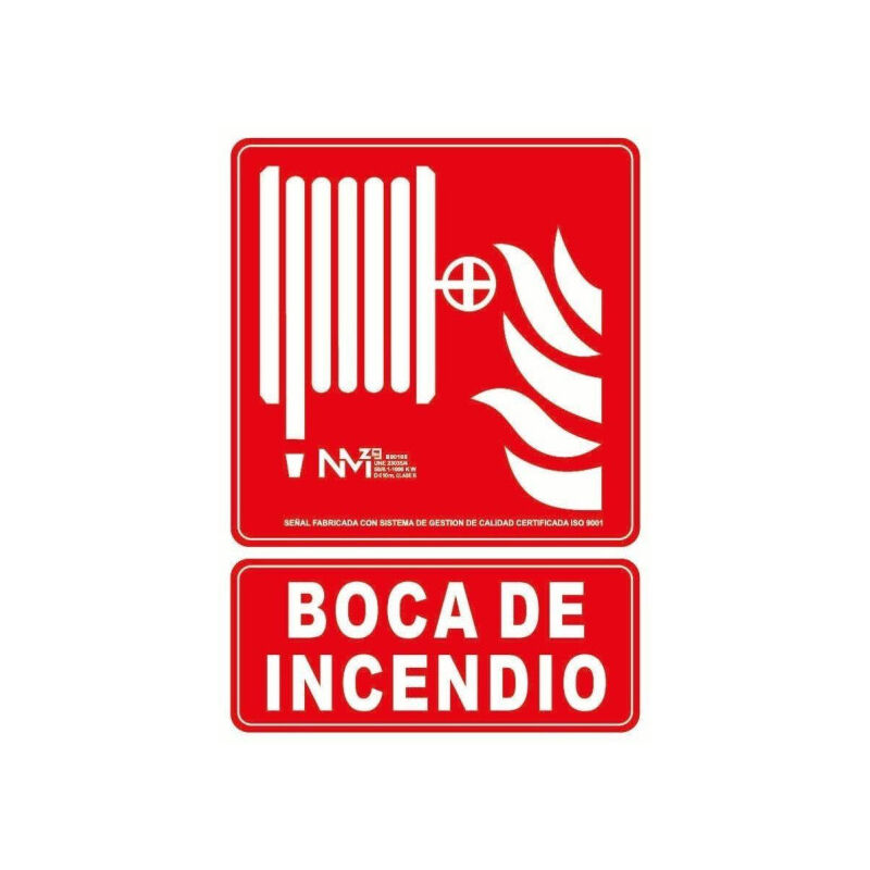 

Señal Boca de Incendio (BIE) Luminiscente | 210 x 300 mm - ALUMINIO 0'5 mm