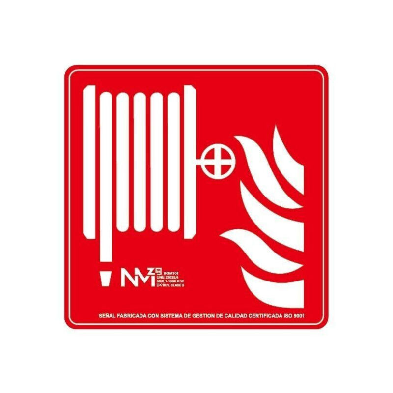 

Señal Boca de Incendios (Sin Texto) Luminiscente | CLASE B (PVC 0'7 mm) - 420 x 420 mm