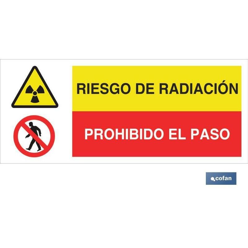 

PLIMPO señal poliestireno 1,5mm 717x297 combinada peligro/prohibición