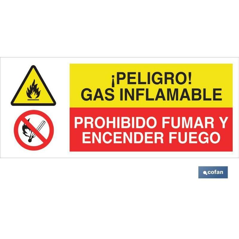 

PLIMPO señal poliestireno 1,5mm 717x297 combinada peligro/prohibición