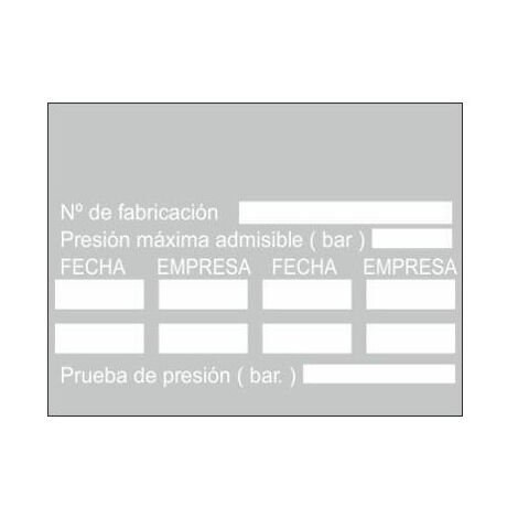 Señal de adhesivo de Extinción transparente 70 x 35 mm (1008 uds) SEKURECO