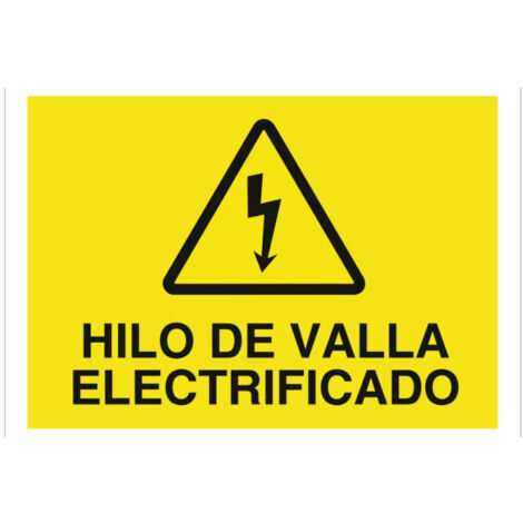 Señal de advertencia Hilo de valla electrificado