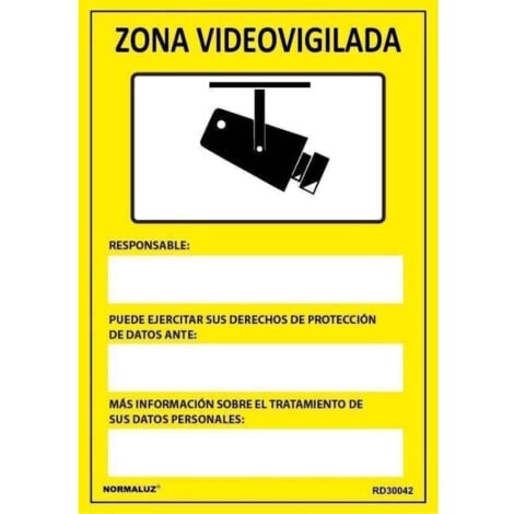 CARTEL VIDEOVIGILANCIA ALUMINIO