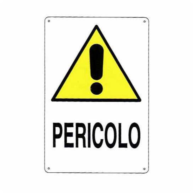 Señal de peligro de aluminio de 12 x 18 pulgadas