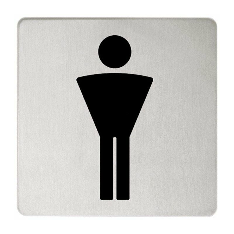 

Señal de puerta PLAN símbolo hombres acero inoxidable - Keuco