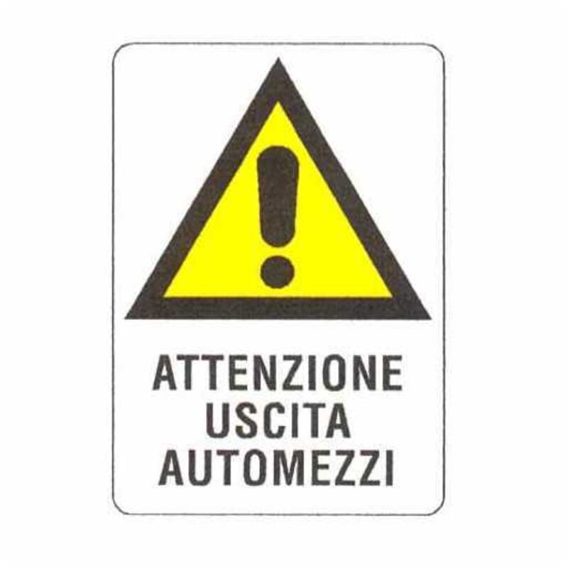 Señal de salida de vehículos de plástico de 48 x 68 pulgadas