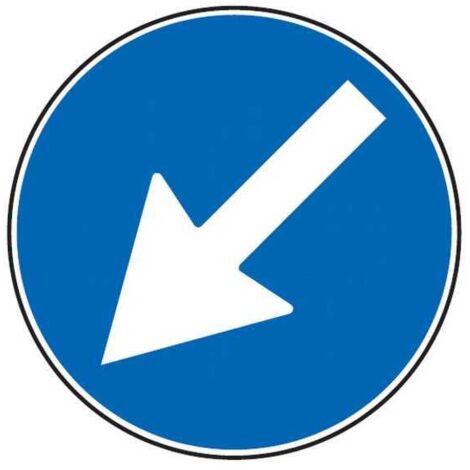 Señal de tránsito paso obligatorio Izquierda/Derecha