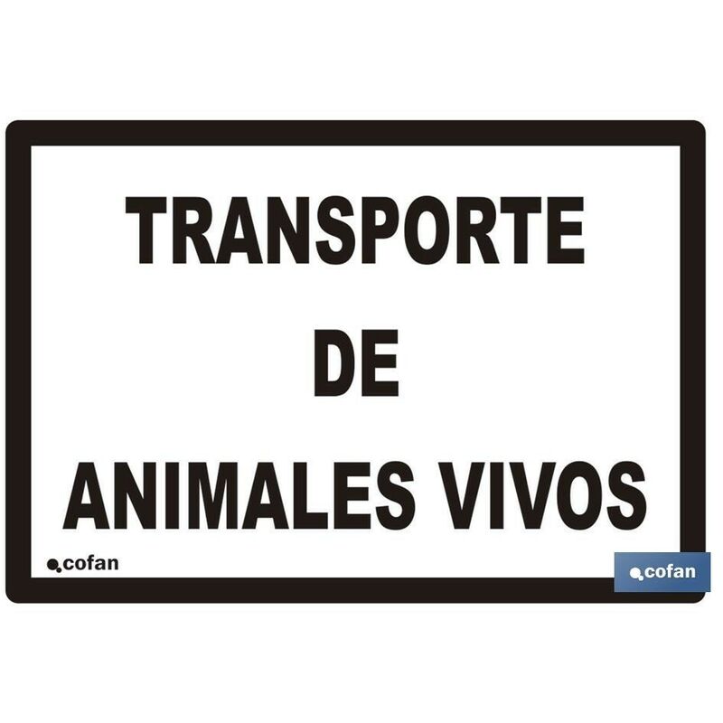 

SeÑal de transporte de animales vivos