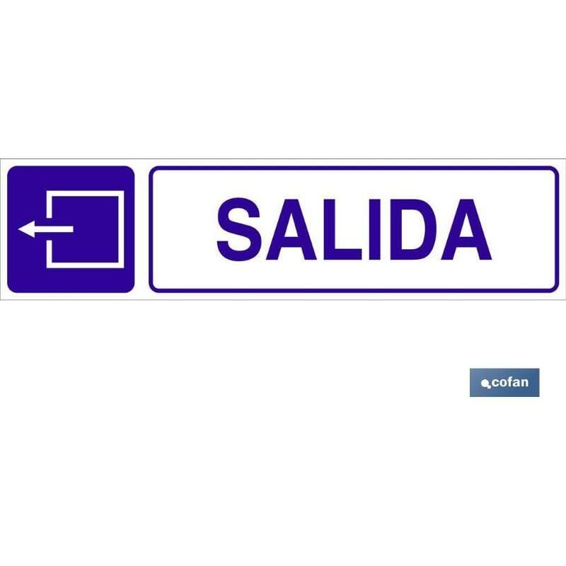 

PLIMPO señal glasspack adhesiva 250x62mm. señal salida glaspack izquierda
