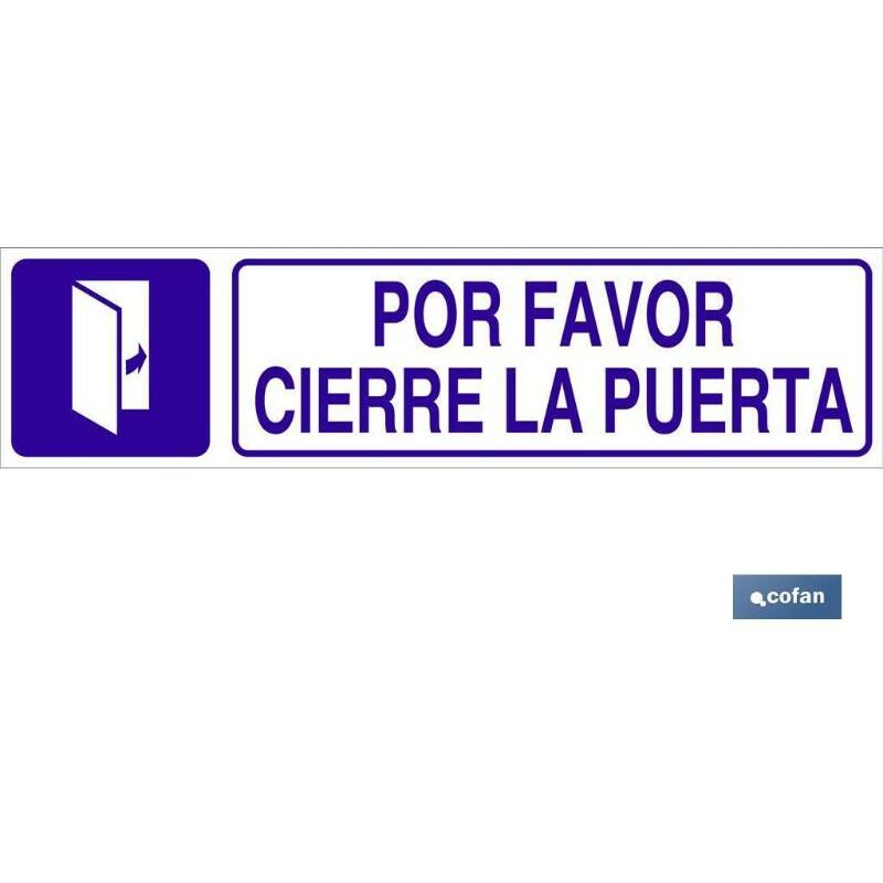 

PLIMPO señal glasspack adhesiva 175x45 por favor, cierre la puerta