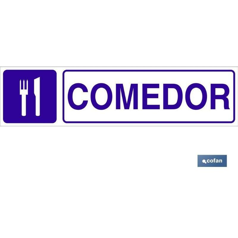 

PLIMPO señal glasspack adhesiva 250x62mm. comedor