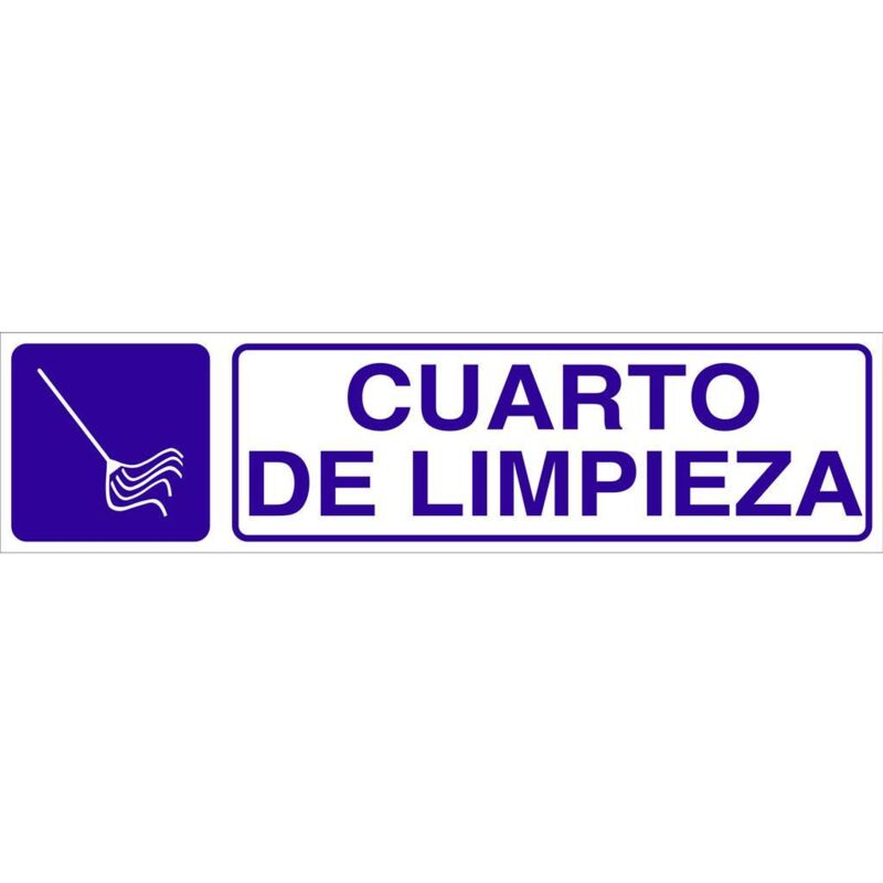 

PLIMPO señal glasspack adhesiva 175x45 cuarto de limpieza