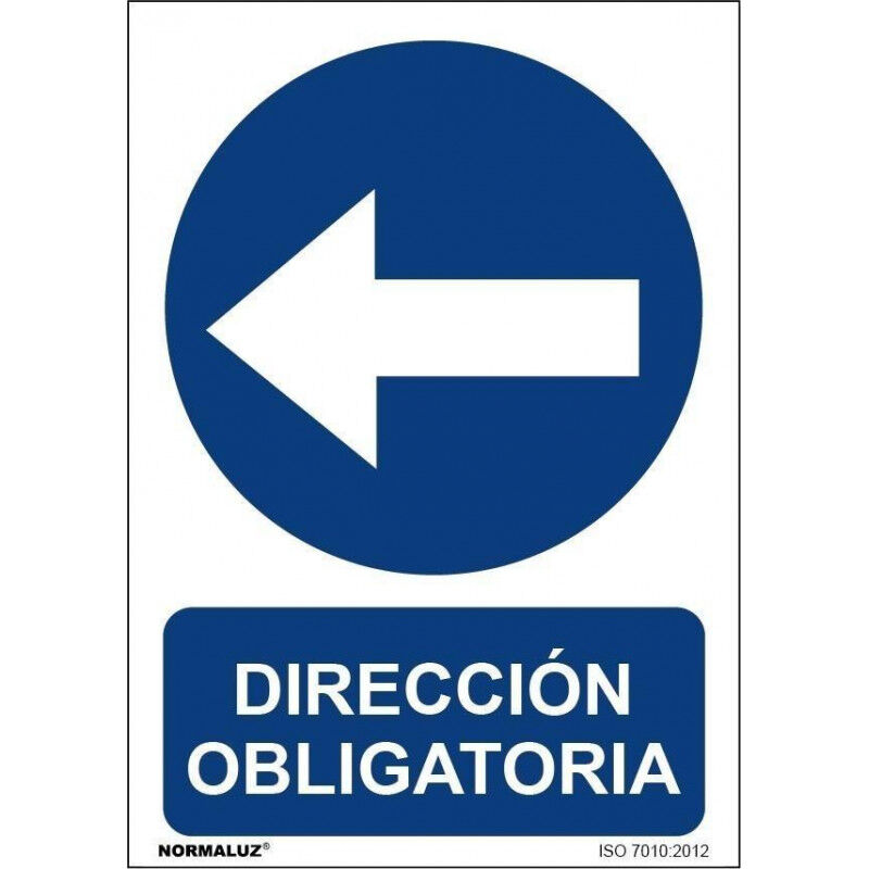 

Señal Dirección Obligatoria (Izquierda) Con Tintas UV | ALUMINIO 0'5 mm - 300 x 400 mm