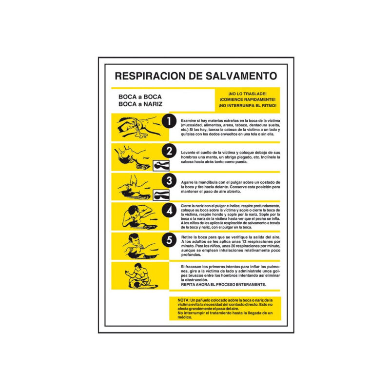 

Señal Eléctrica Respiración Salvamento | 200 x 300 mm - PVC TTE 0'3 mm