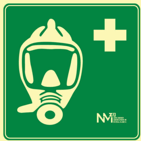 Señal "Equipo autónomo de respiración"                         420 x 420 mm