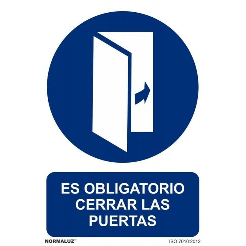 

Señal Es Obligatorio Cerrar Las Puertas Con Tintas UV | 210 x 300 mm - PVC GLASSPACK 0'7 mm