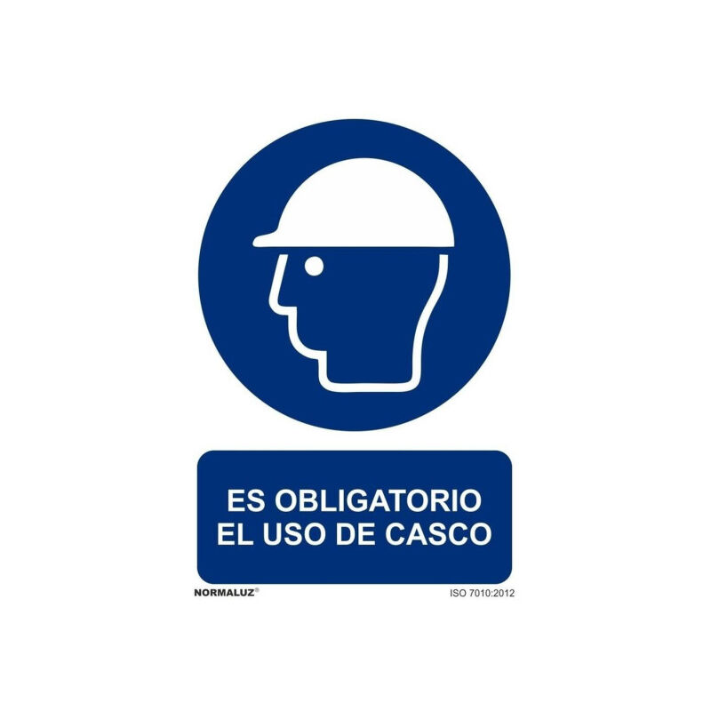 

Señal Es Obligatorio El Uso de Casco Con Tintas UV | 300 x 400 mm - PVC GLASSPACK 0'7 mm