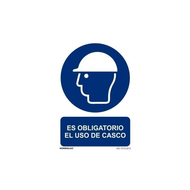 

normaluz señal luminiscente obligatorio uso casco21x30 rd20000 - Mibricotienda