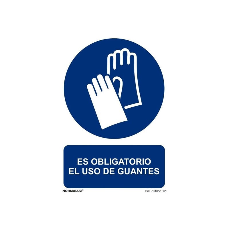 

Señal Es Obligatorio El Uso de Guantes Con Tintas UV | ADHESIVOS DE VINILO - 150 x 200 mm