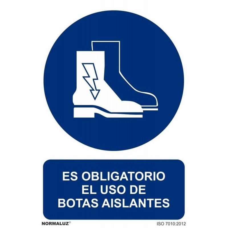 

Señal Es Obligatorio El Uso de Las Botas Aislantes Con Tintas UV | 200 x 300 mm - ADHESIVOS DE VINILO