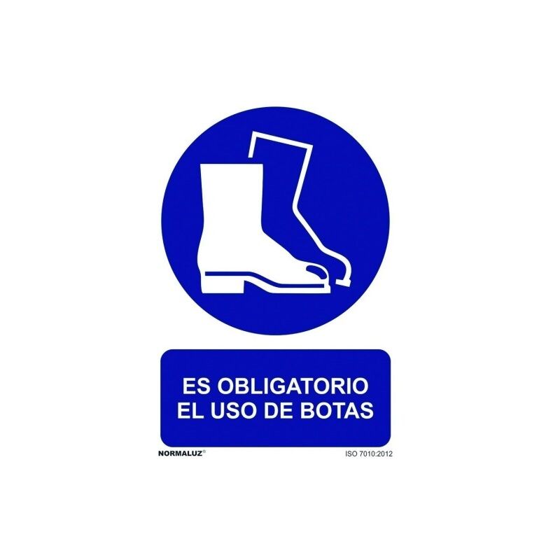 

normaluz señal luminiscente obligatorio uso botas21x30 rd20005 - Mibricotienda