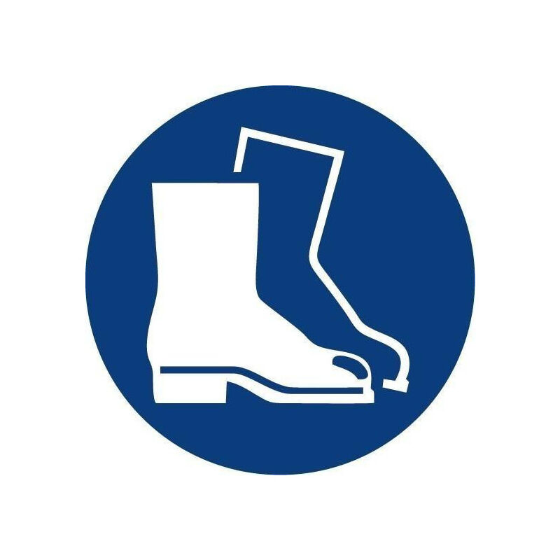 

Señal Es Obligatorio El Uso de Las Botas Con Tinta UV Ø90mm Pack de 10