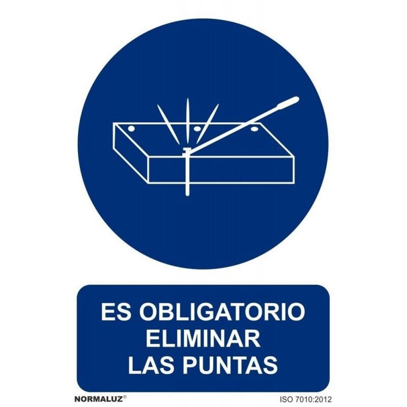 

Señal Es Obligatorio Eliminar Las Puntas Con Tintas UV | 200 x 300 mm - ADHESIVOS DE VINILO