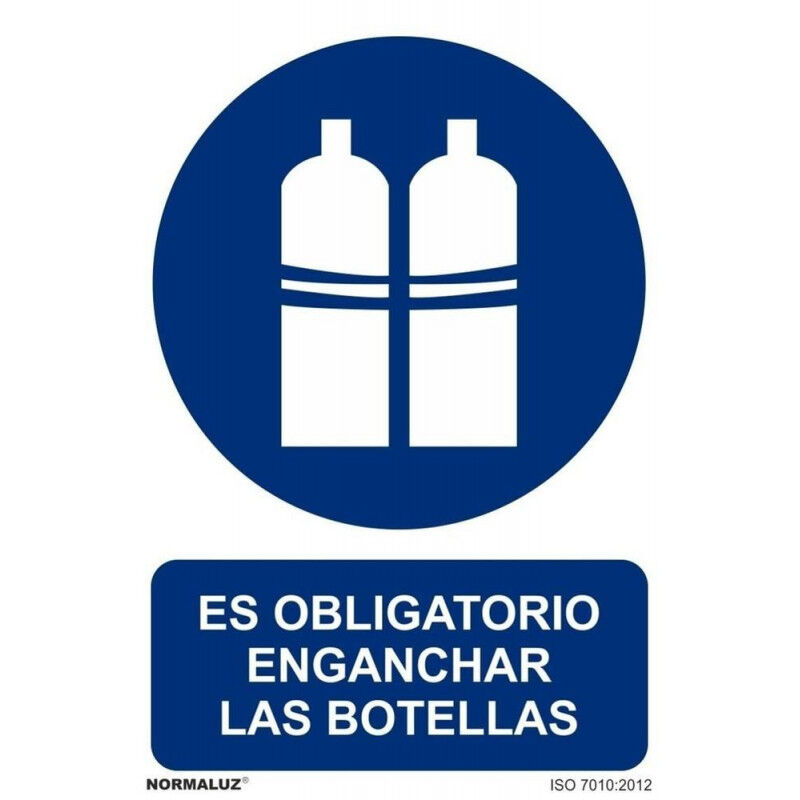 

Señal Es Obligatorio Enganchar Las Botellas Con Tintas UV | 200 x 300 mm - ADHESIVOS DE VINILO