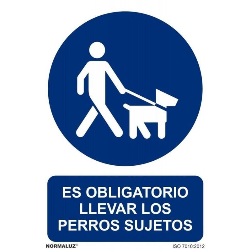 

Señal Es Obligatorio Llevar Los Perros Sujetos Con Tintas UV | 200 x 300 mm - ADHESIVOS DE VINILO