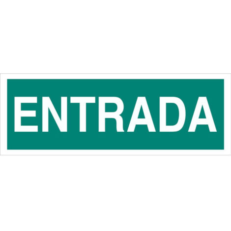 Señal evacuación Entrada de 400x 100 mm