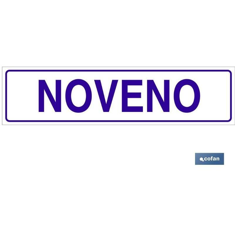 

PLIMPO señal glasspack adhesiva 250x62mm. noveno