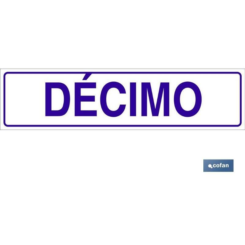 

PLIMPO señal glasspack adhesiva 250x62mm. décimo