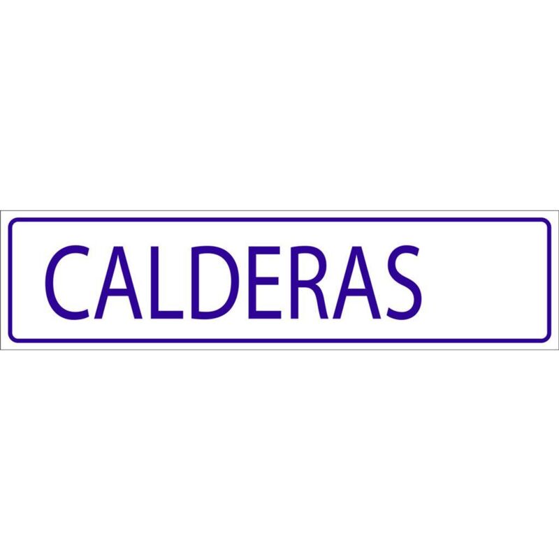 

PLIMPO señal glasspack adhesiva 250x62mm. calderas