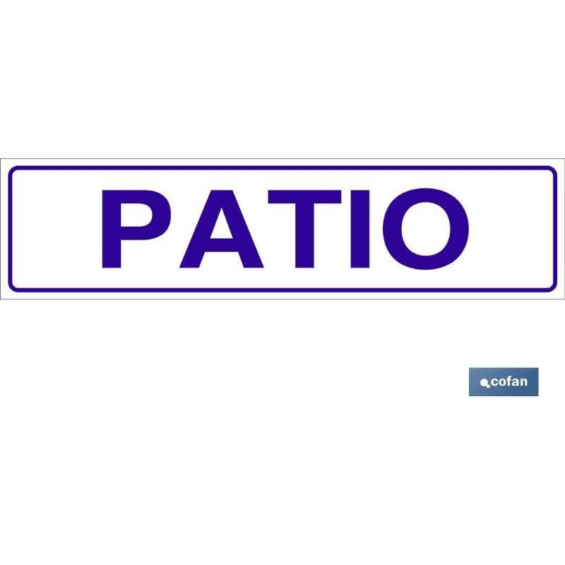 

PLIMPO señal glasspack adhesiva 250x62mm. patio