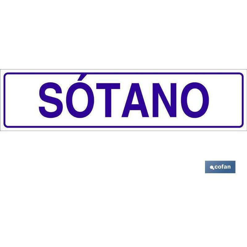 

PLIMPO señal glasspack adhesiva 250x62mm. sótano
